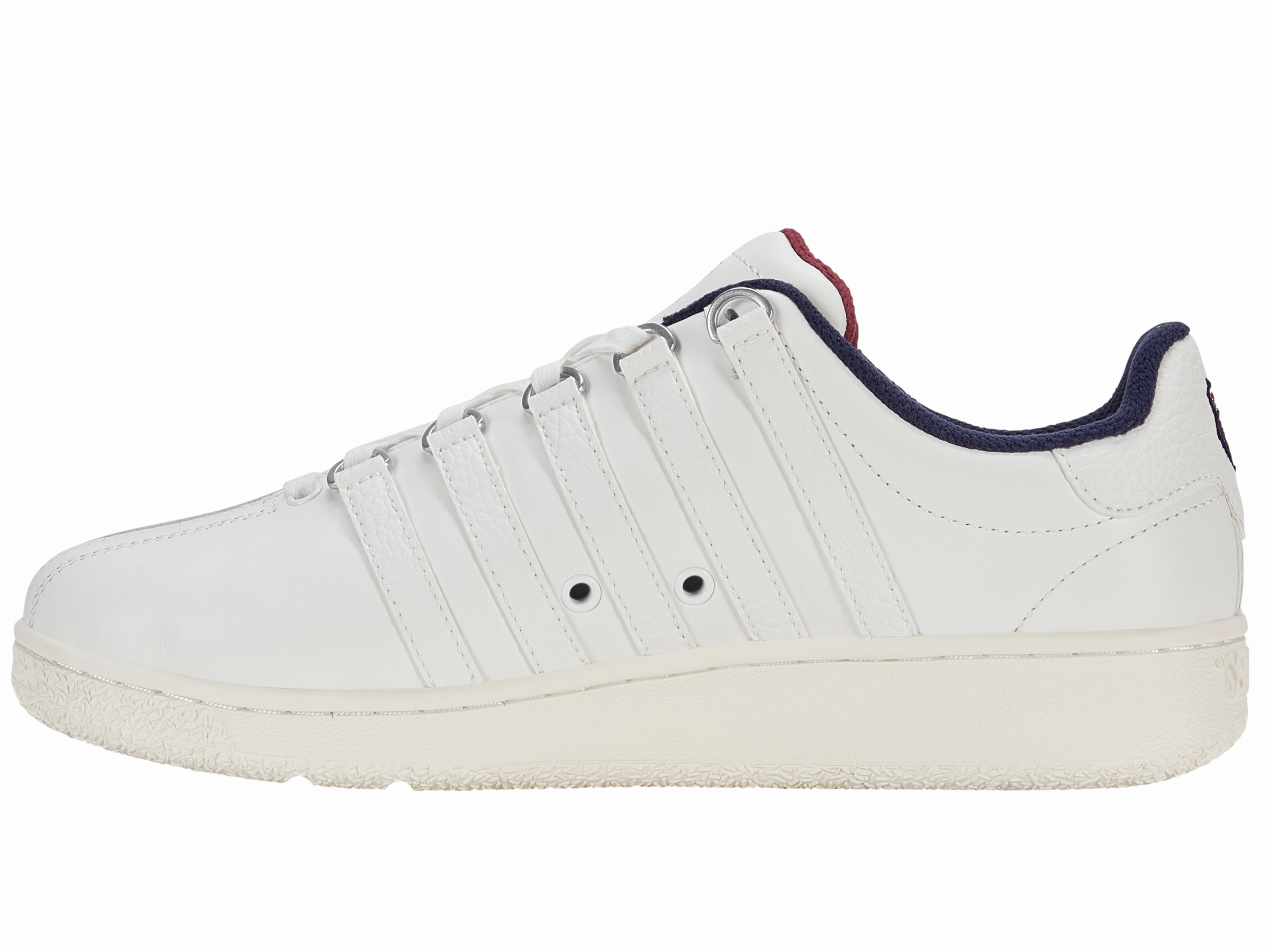 07321-124-M | CLASSIC VN | BRILLIANT WHITE/PEACOAT/TIBETAN RED Tennis Shoes Made In Usa