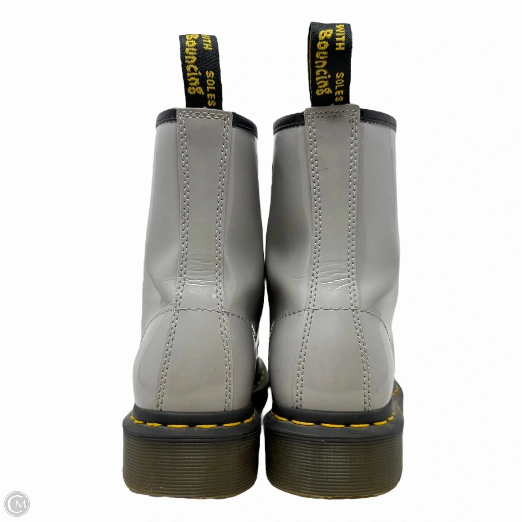Us Marines Combat Boots 1460 Patent Lamper Boots By Dr Martens In Grey, Size: 6