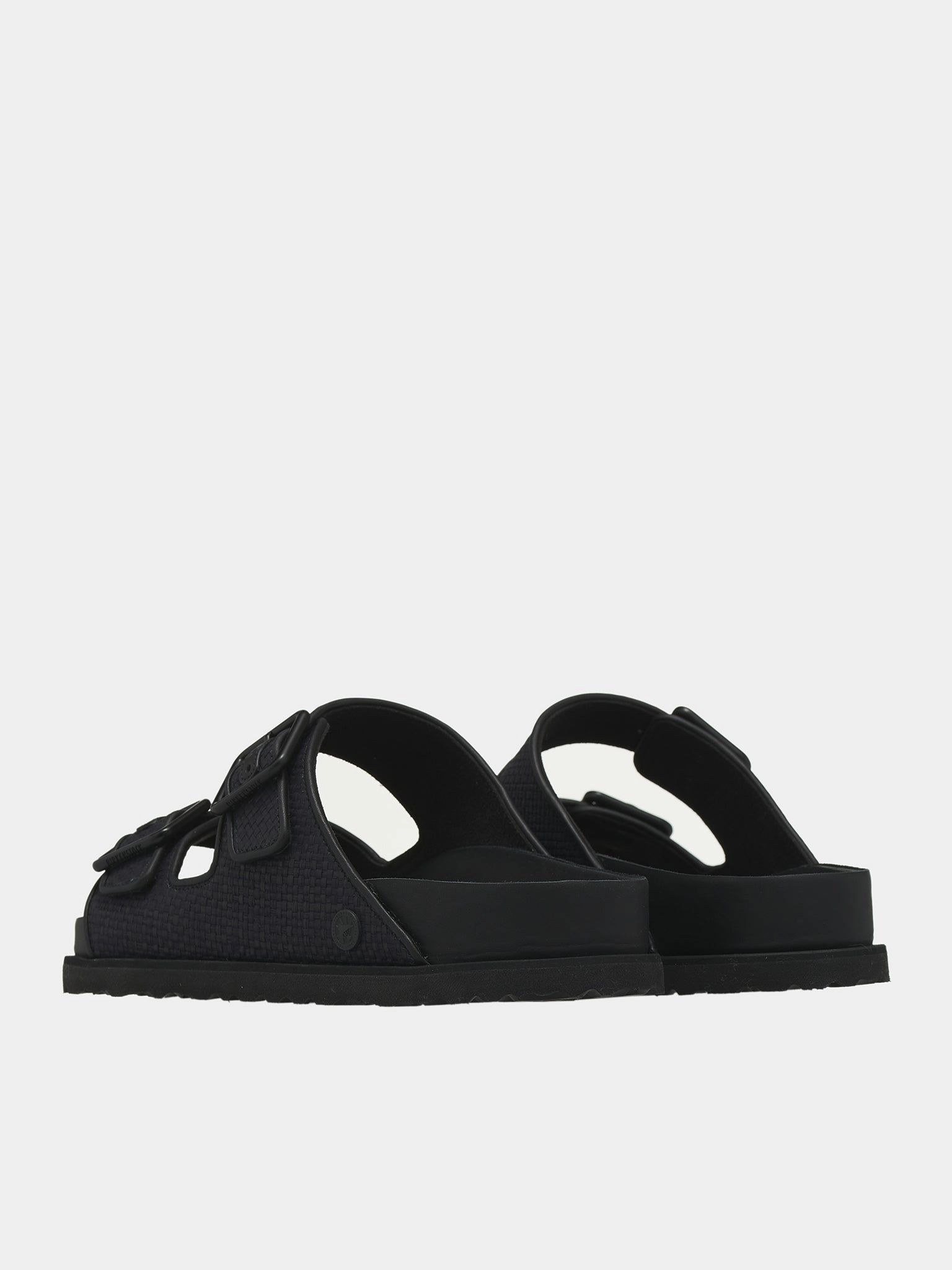 Strappy Block Heel Sandals 1774 Raffia Arizona Sandals (1028840-ARIZONA-EXQ-TEX-BLACK)