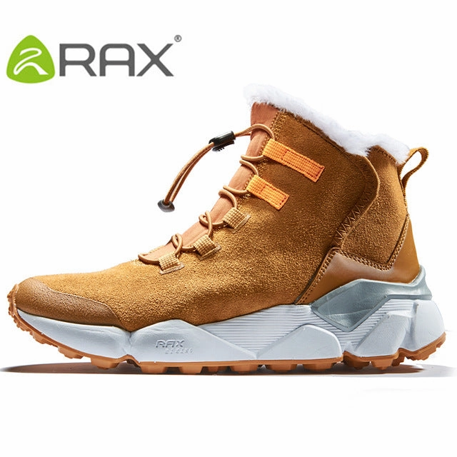 Top Brands Of Hiking Boots 2018 RAX Outdoor Hiking Boots For Men Women Breathable Snow boots Man Leather Walking Shoes Hiking Shoes Fleece Winter Boots