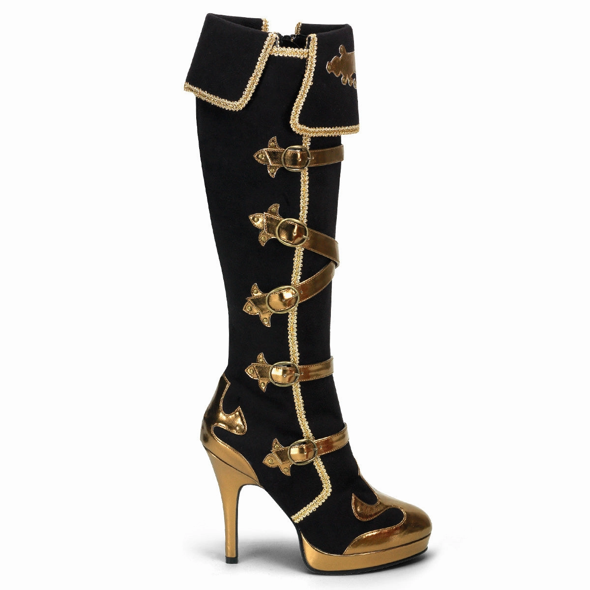 Leather Knee High Boots Size 4 4 1/2" Carnival Style Knee Boot (ARENA-2012)