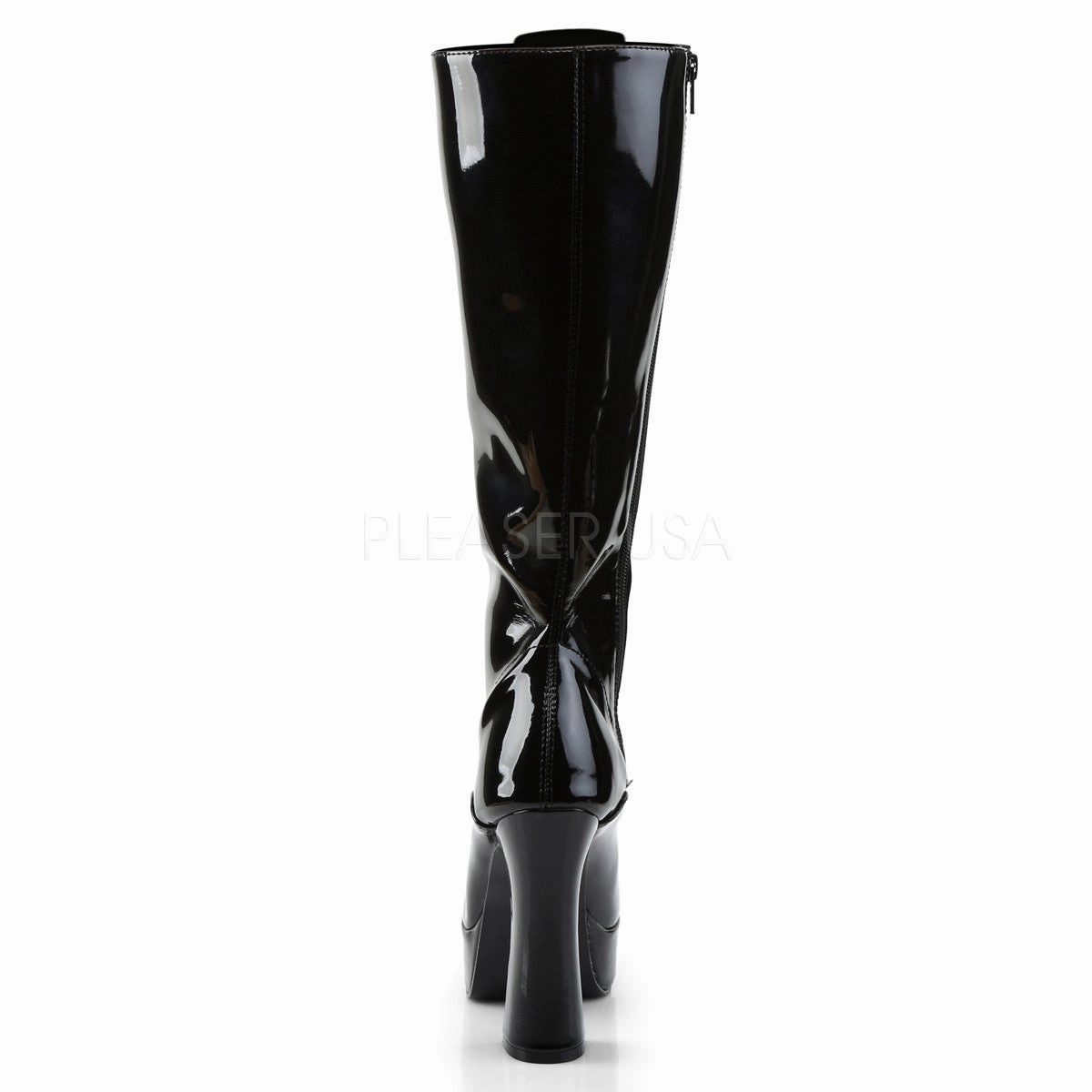 5 Inch Heel ELECTRA-2020 Black Pat Naomi Knee High Boots