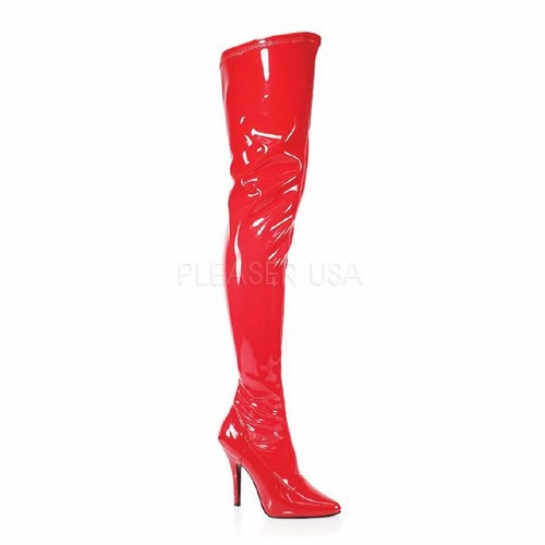 5" Heel Plain Stretch Thigh High Boot (SEDUCE-3000)
