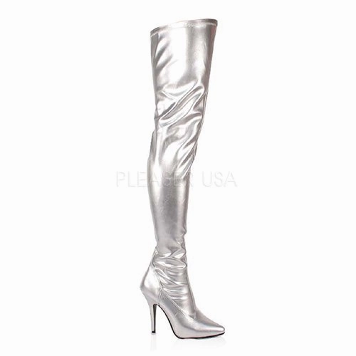 5" Heel Plain Stretch Thigh High Boot (SEDUCE-3000)