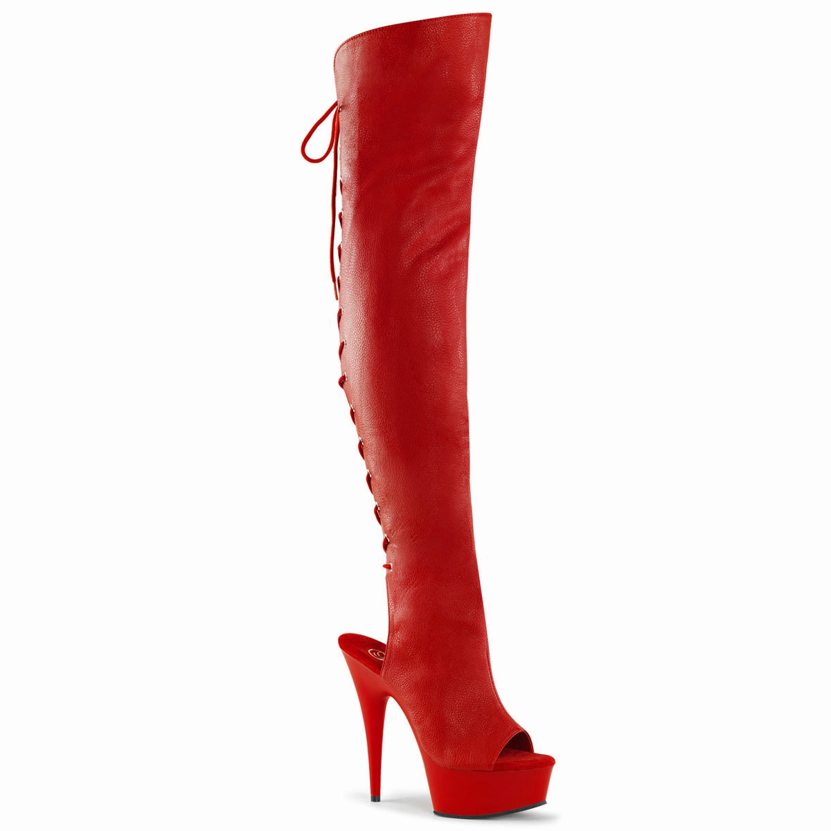 6" Open Toe Thigh Boot  (DELIGHT-3019) Knee High Fur Boots