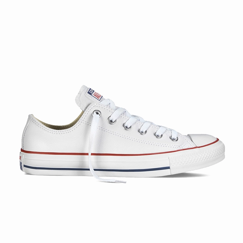 [132173C] Converse Chuck Taylor All-Star Leather Low Shoes Basketball Shoe Logos