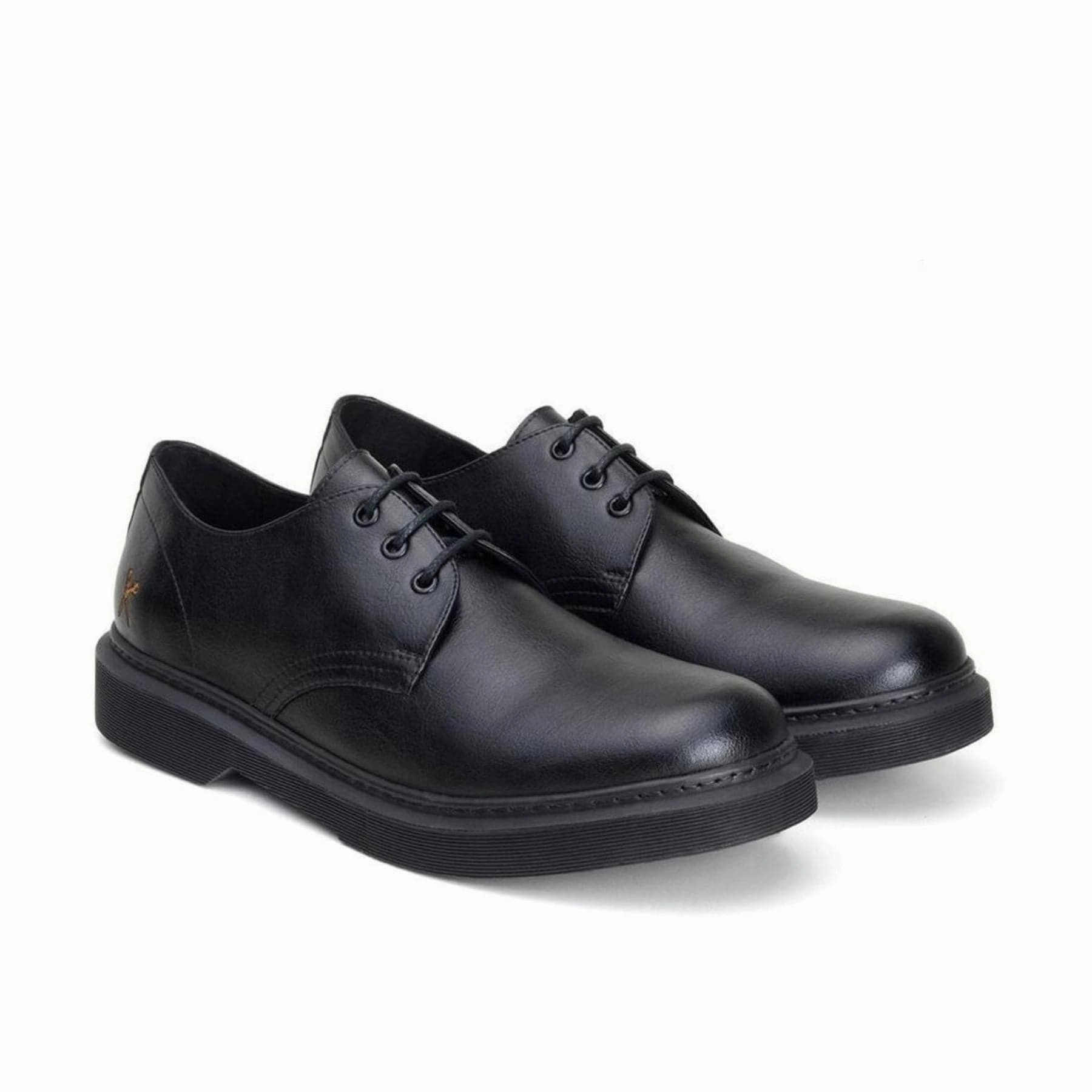 'Derby UK 2' vegan lace-up shoe by King55 - black Oxford Shoes Vs Wingtip
