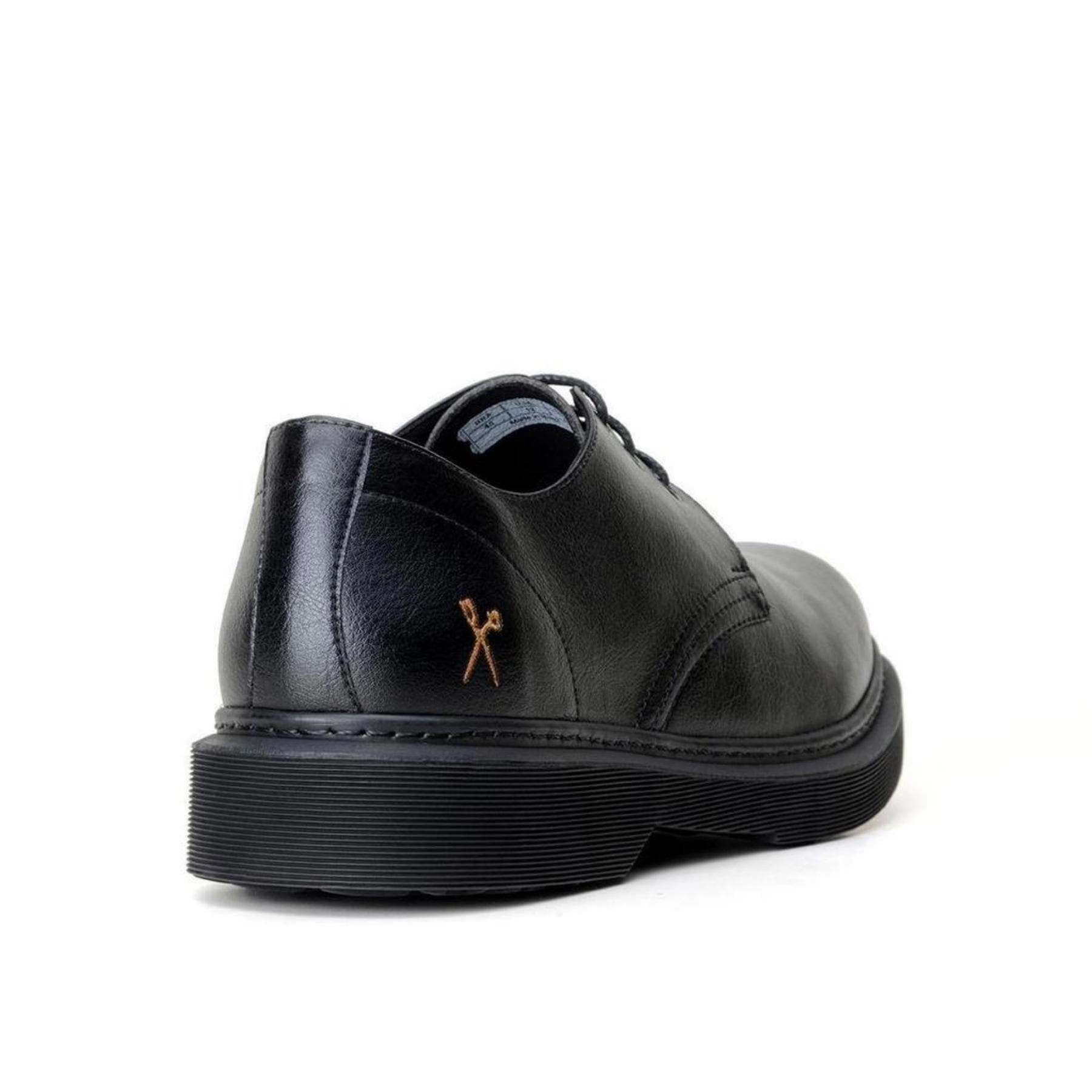 'Derby UK 2' vegan lace-up shoe by King55 - black Oxfords Men