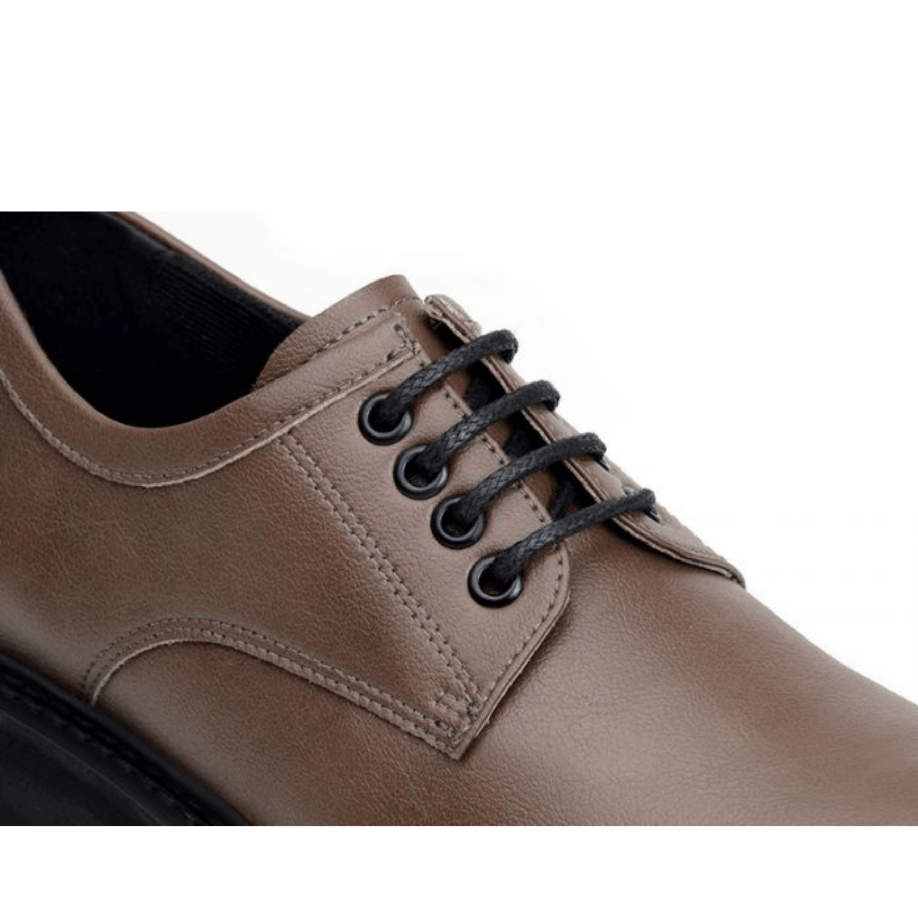 Brown Shoes 'Everyday Derby' unisex vegan shoe with chunky sole by Ahimsa - cognac