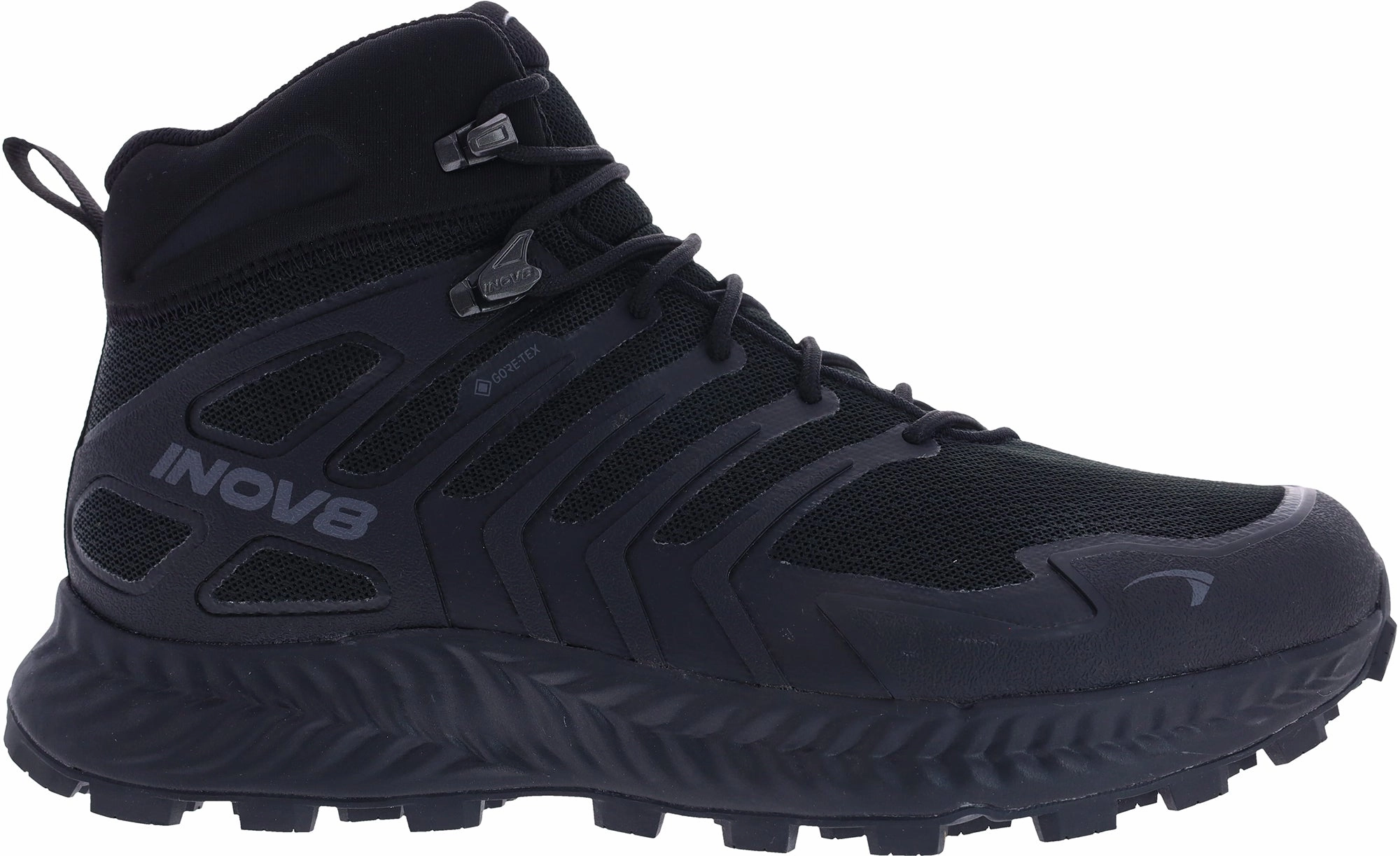 Inov8 Roclite Mid GORE-TEX WIDE FIT Mens Walking Boots - Black Best Hiking Boots For Heel Pain