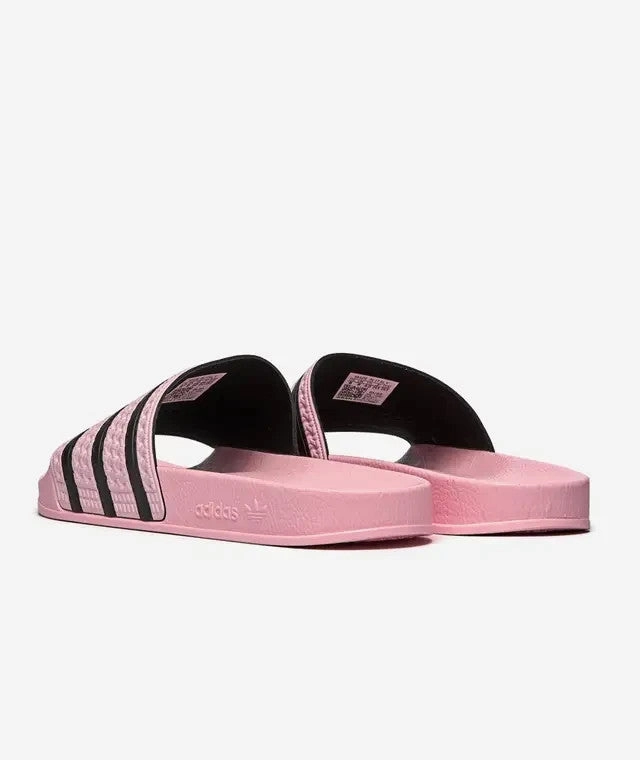 Www Ugg Slippers Adidas Adilette HP6511 Sandals Women's Pink Black Stripe Open Toe Slip On Slides