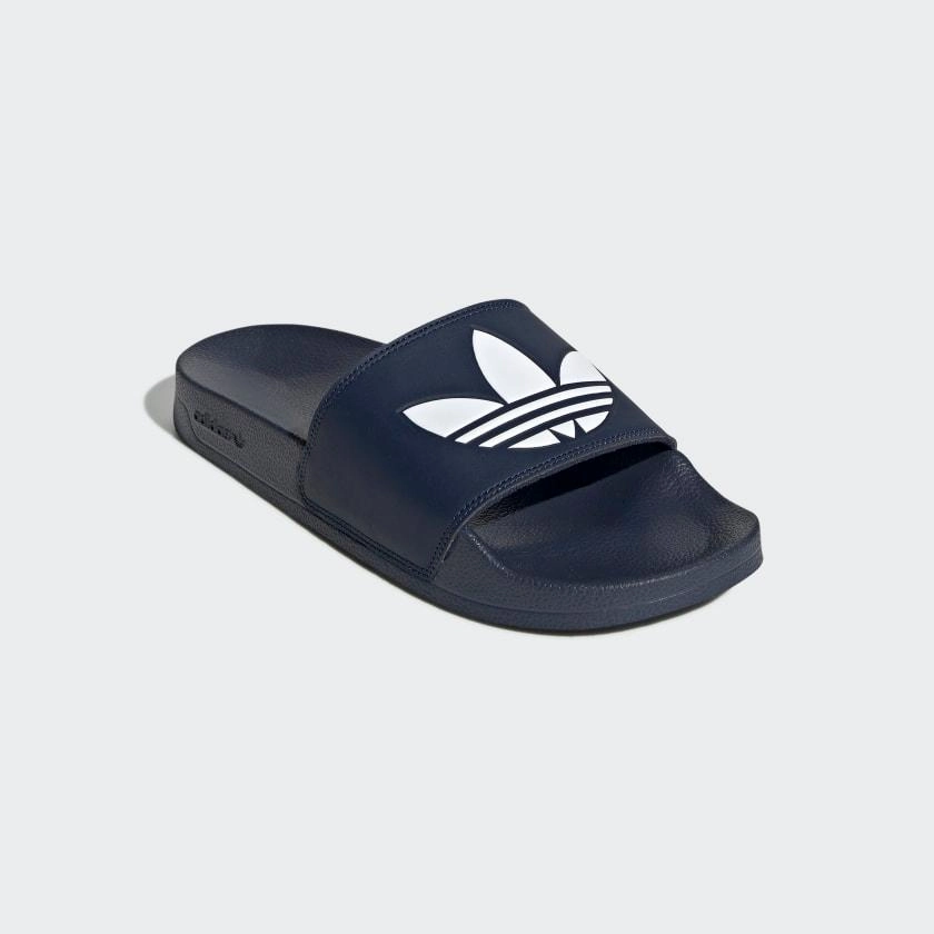 Adidas Adilette Lite Slides - Collegiate Navy / Cloud White Slippers Animal