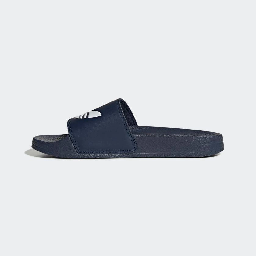 Adidas Adilette Lite Slides - Collegiate Navy / Cloud White Local Slippers