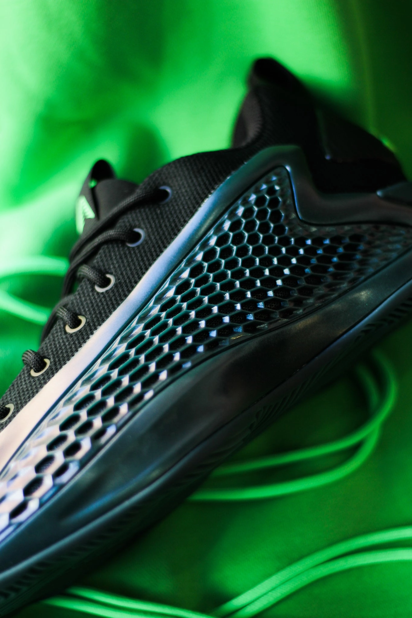 Basketball Shoes Unique ADIDAS AE 1 LOW "ARCTIC NIGHT/CORE BLACK/SCREAMING GREEN"