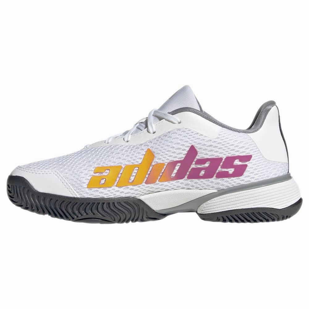 Tennis Shoes For Kids adidas Junior Barricade K - Cloud White/Solar Gold