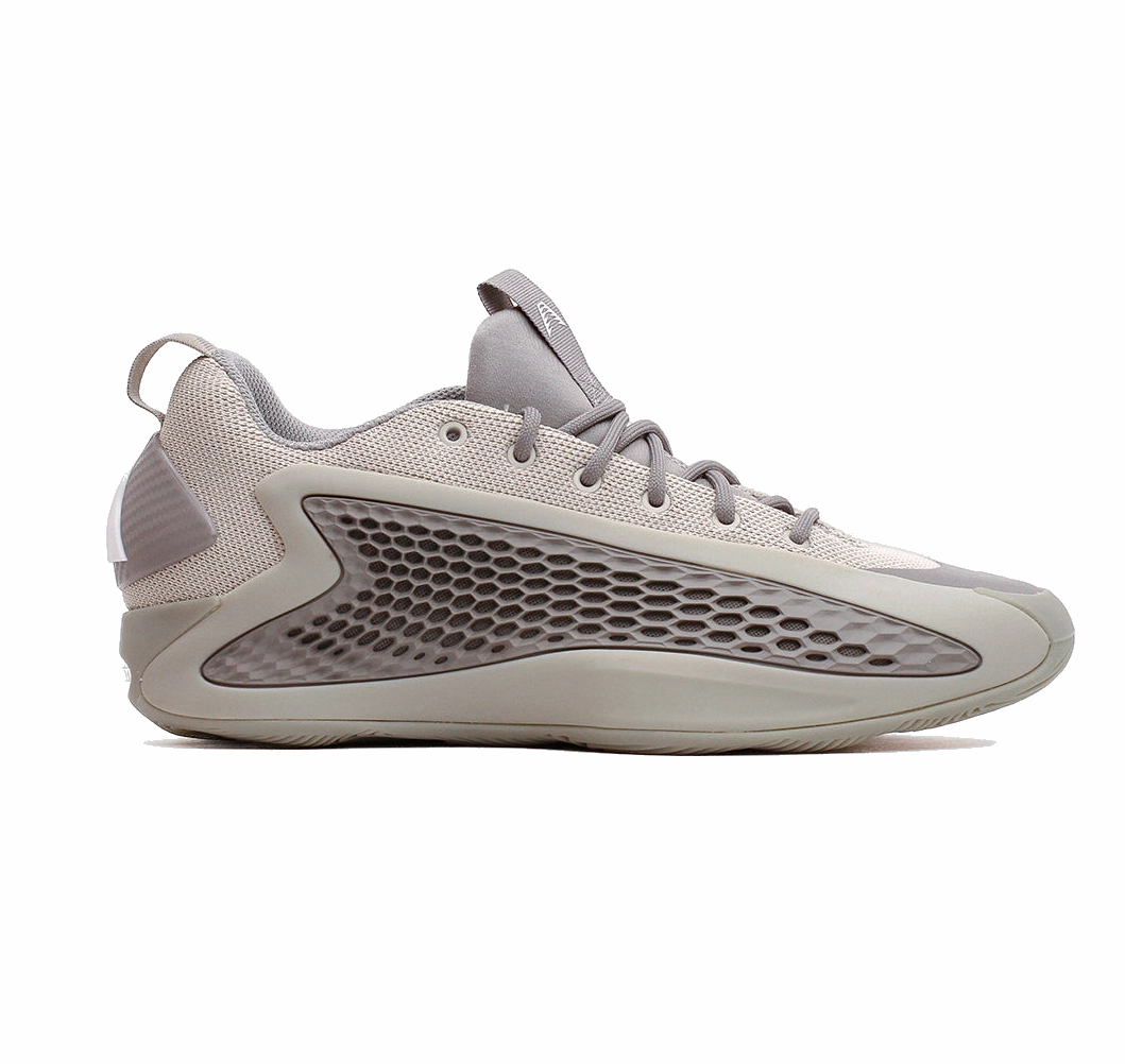 Big Boys Basketball Shoes Adidas Men's Anthony Edwards 1 Low Shoes - Metallic Grey / Dove Grey / Cloud White