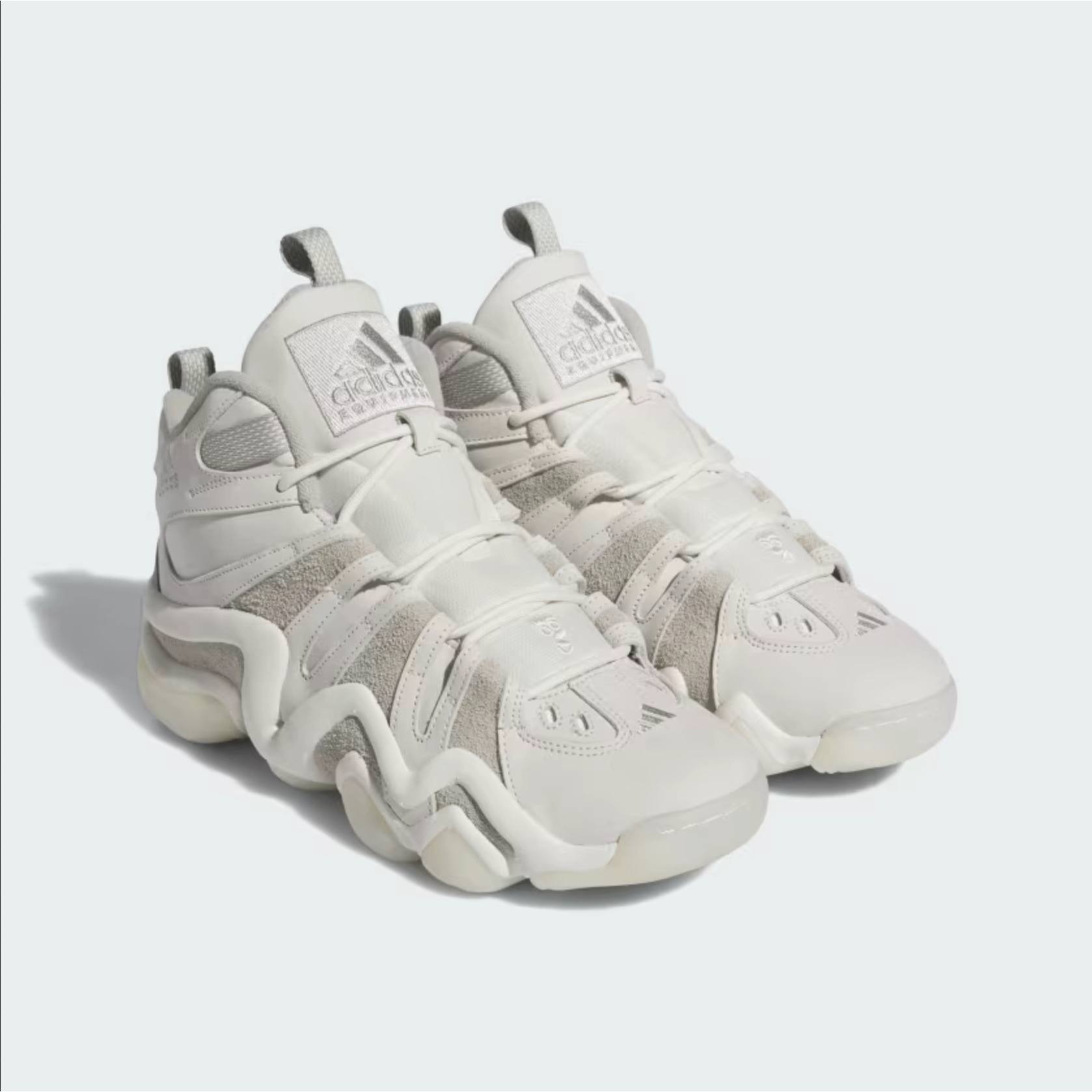 Huarache Elite Basketball Shoes Adidas Men's Crazy 8 Shoes - Off White / Sesame