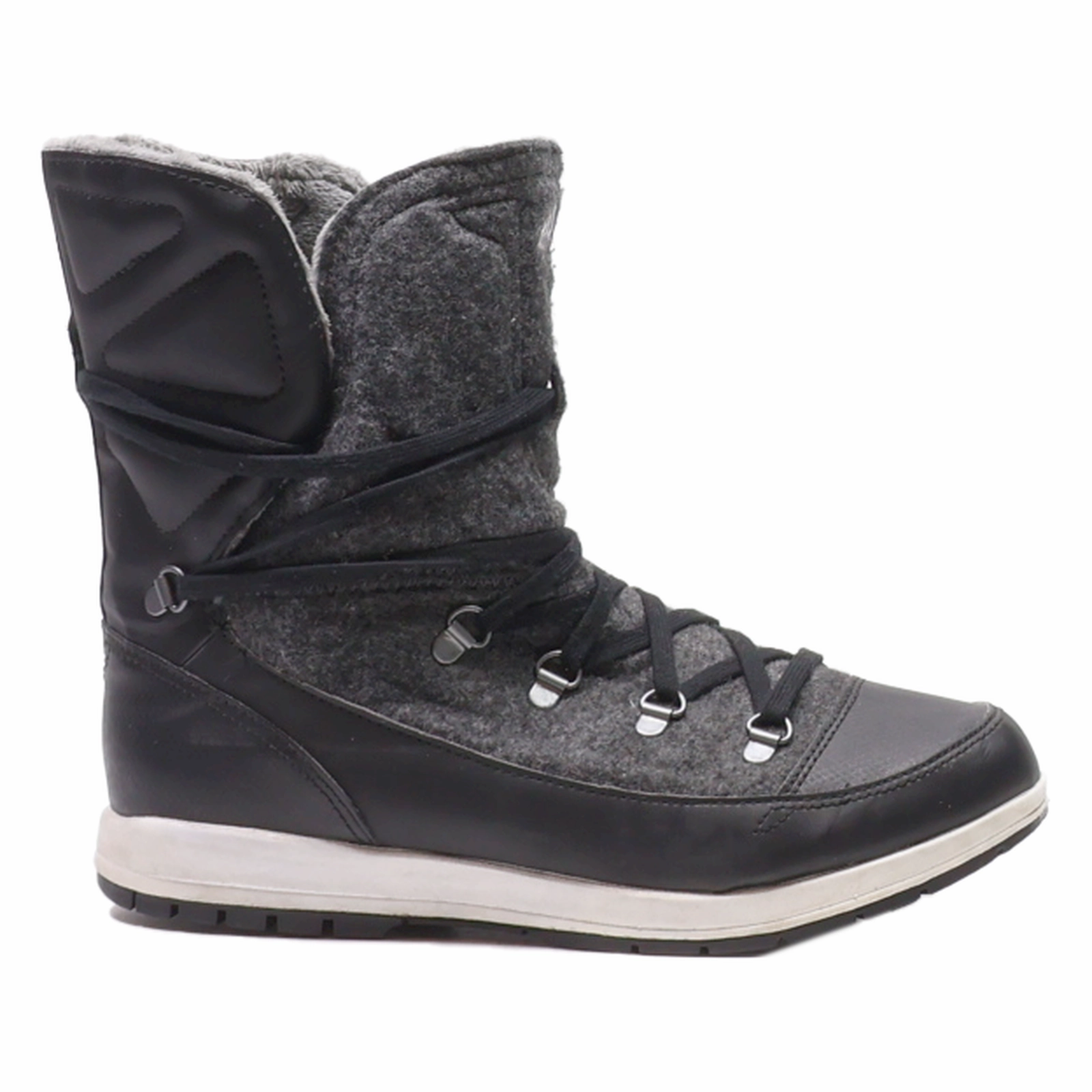 ADIDAS Snow Boots Black Synthetic Womens UK 5 Snow Boots Size 11.5