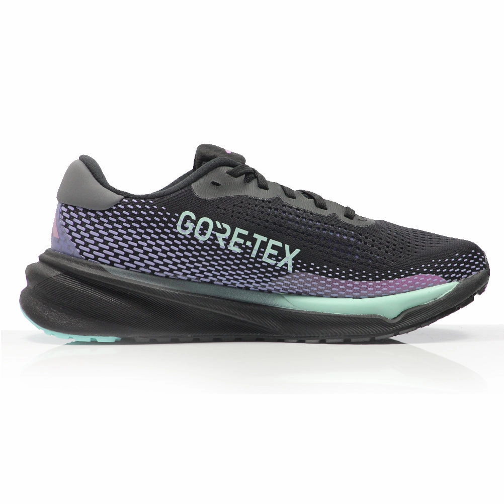 adidas Supernova GTX Women's Running Shoe - Core Black/Iron Metallic/Semi Flash Aqua Road Running Shoe