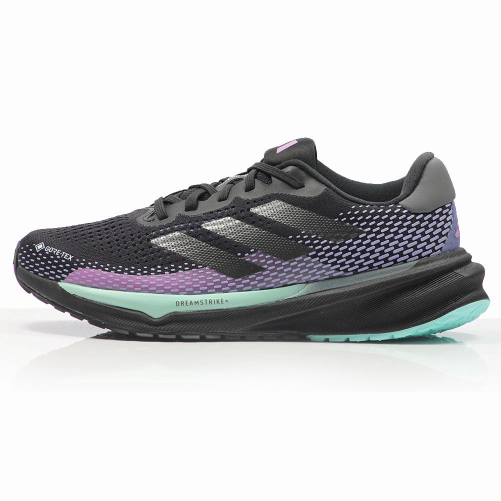 Lifetime Of Running Shoes adidas Supernova GTX Women's Running Shoe - Core Black/Iron Metallic/Semi Flash Aqua
