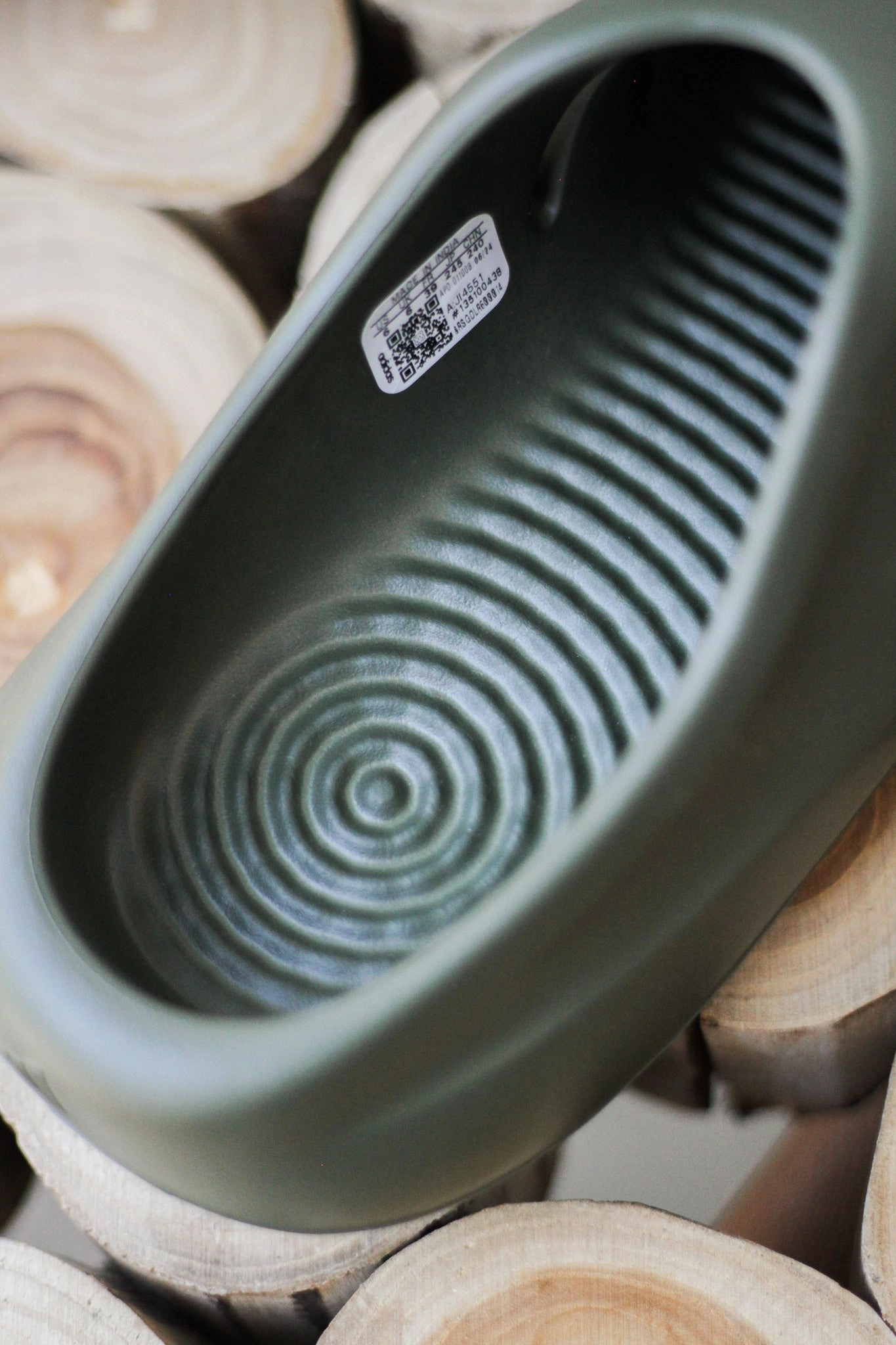 ADIFOM IIINFINITY MULE "FOCUS OLIVE" Tired Old Person In Slippers Cartoon