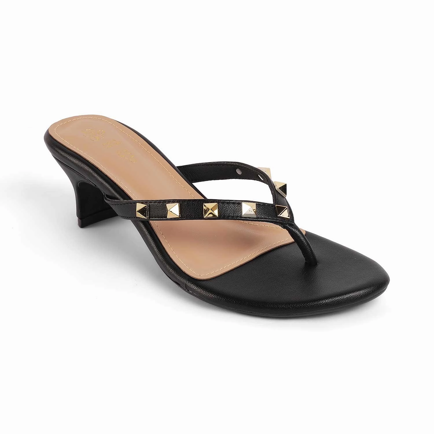 Multicolor Sandals Tresmode Pugstud Black Women's Dress Heel Sandals