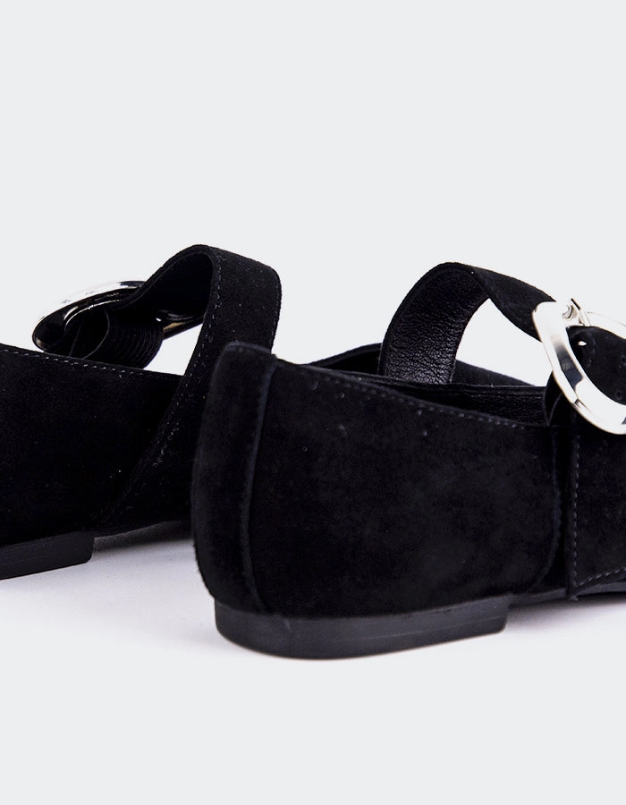 Vady Black Suede Aetrex Shoes Mary Jane