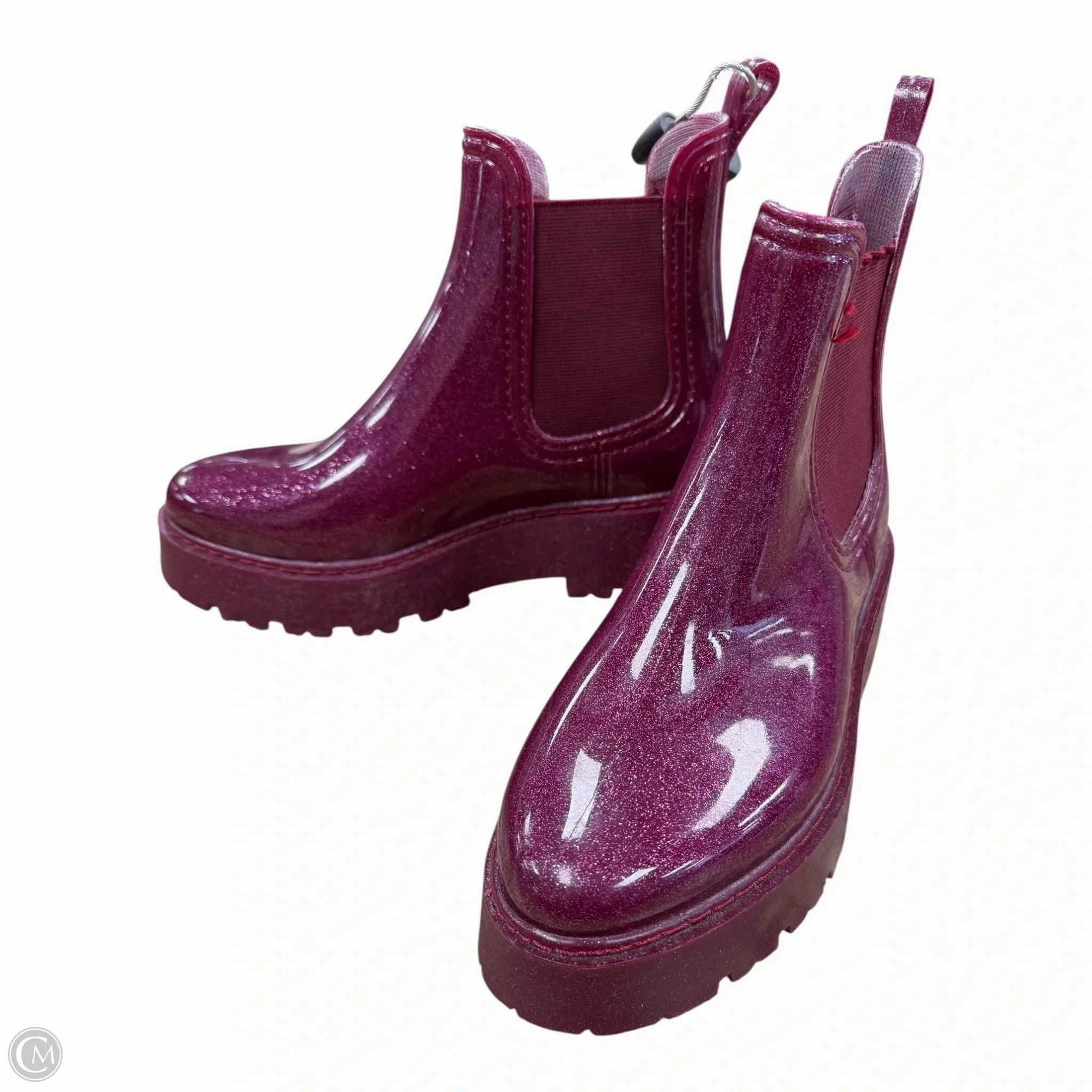 Boots Rain By Asos In Pink, Size: 7 Adjustable Rain Boots