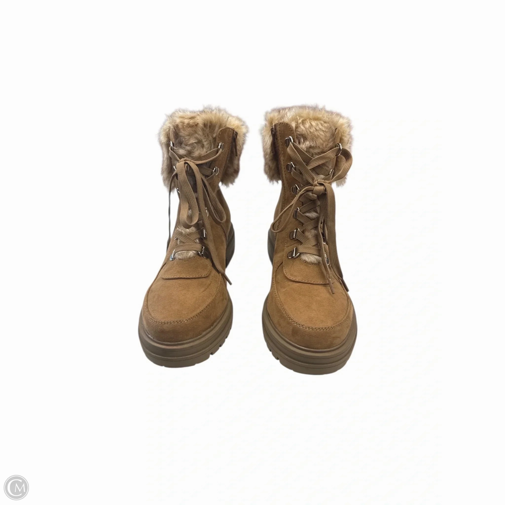 Boots Combat By Clothes Mentor In Brown & Cream, Size: 8.5 Ethical Combat Boots