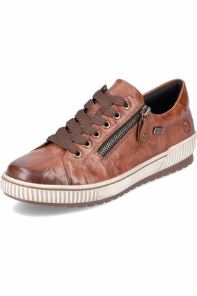 Remonte D0700-22 waterproof shoes in brown Outdoor Shoe Rack Waterproof