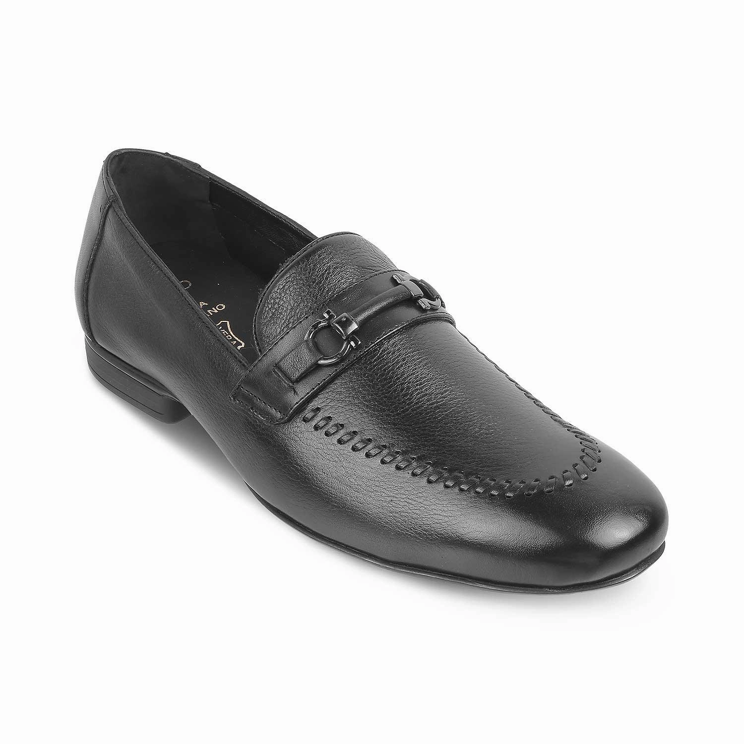 Sonoma Loafers The Bologna Black Men's Leather Loafers Tresmode