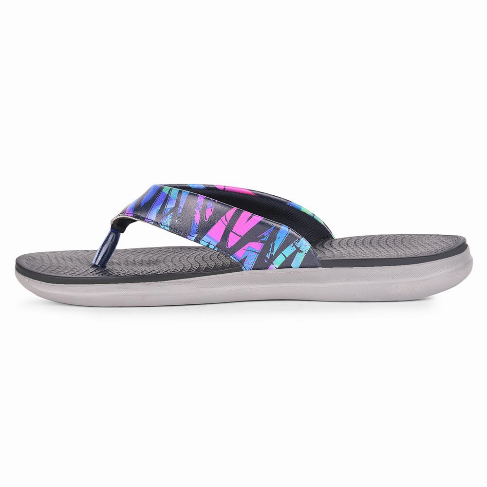 AHA Casual Navy Blue Flip Flops For Women KIARA-6 By Liberty Discount Flip Flops