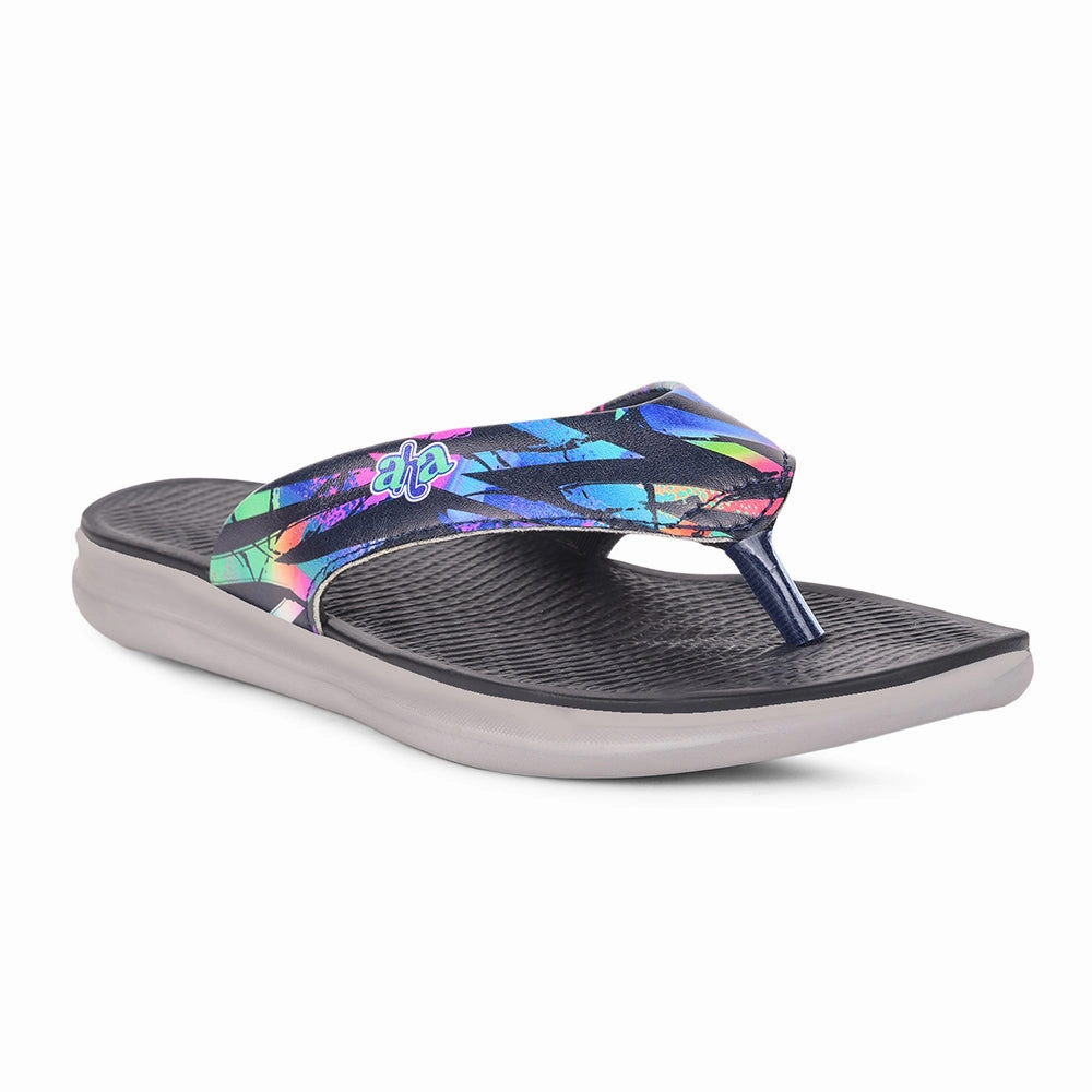 Mick Fanning Flip Flops AHA Casual Navy Blue Flip Flops For Women KIARA-6 By Liberty
