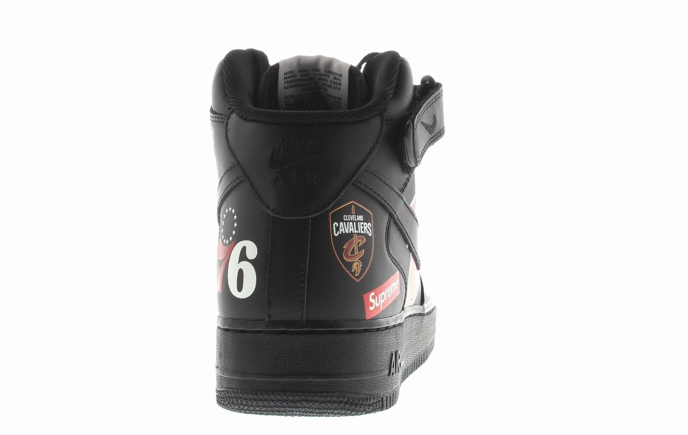 Antique Nike Shoes Air Force 1 Mid Supreme NBA Black