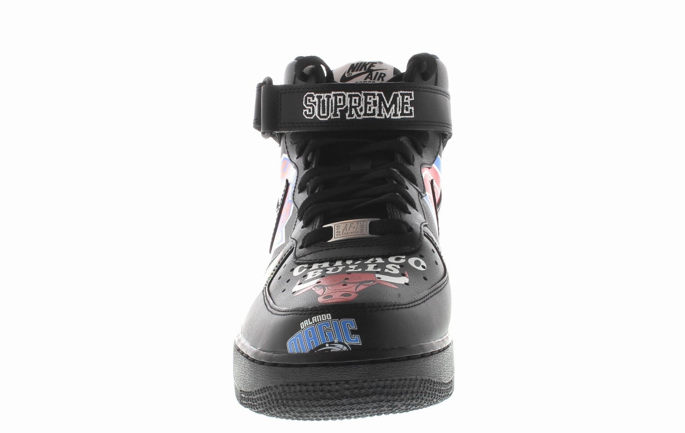 Air Force 1 Mid Supreme NBA Black Nike Cortez Leather Shoes
