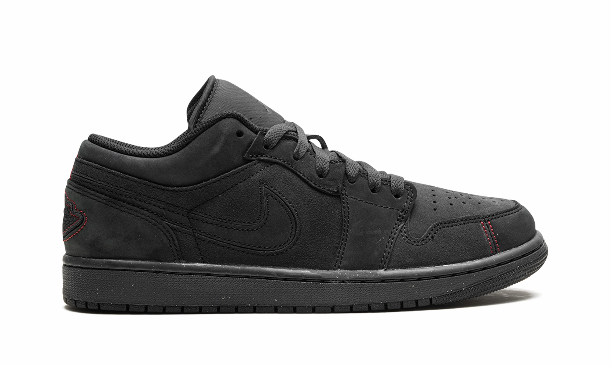 Air Jordan 1 Low SE Craft "Dark Smoke Grey / Varsity Red" Basketball Shoes 1998