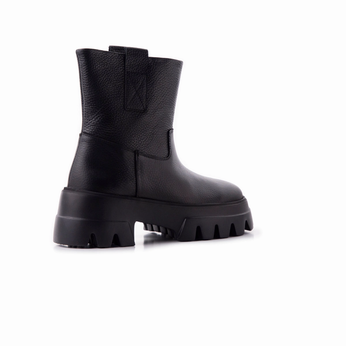 Alaska Black Leather Impact Boots
