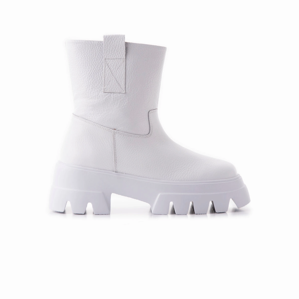Heeled Chelsea Boots Alaska White Leather