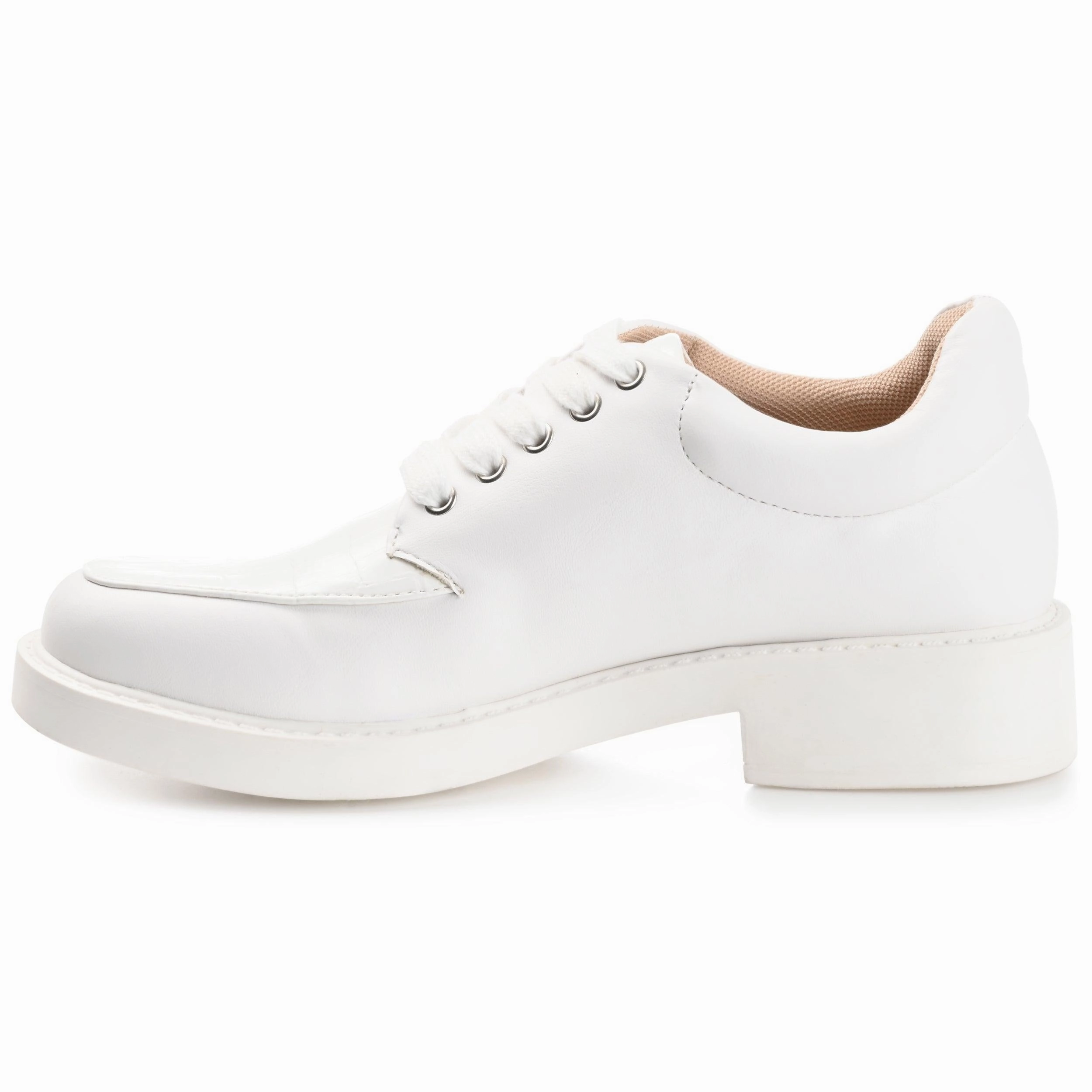 Chinos With Oxfords ALIAH OXFORD FLATS IN VEGAN LEATHER