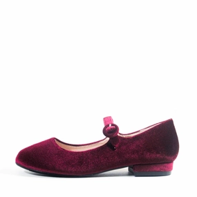 Flat Pedal Shoes Alice Velvet Mary Jane Flats