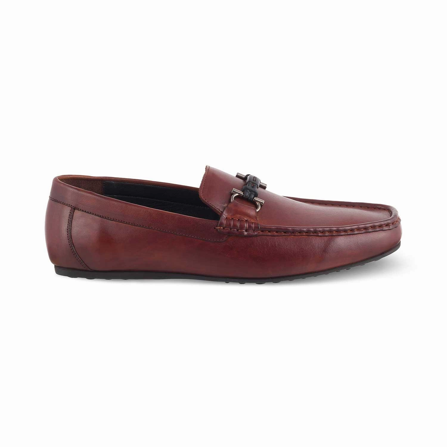 The Proter Tan Men's Leather Loafers Tresmode Spring Step Loafers