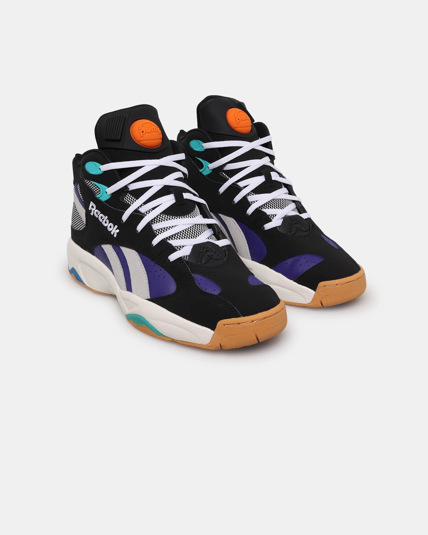 Reebok Above The Rim Pump Vertical Black/Purple Georgetown Hoyas Basketball Shoes