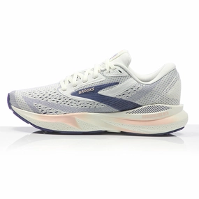 Brooks Adrenaline GTS 24 Women's Running Shoe - Grey/Blue Ribbon/Peach Good Running Shoes For Plantar Fasciitis
