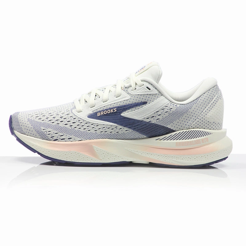Brooks Adrenaline GTS 24 Women's Running Shoe - Grey/Blue Ribbon/Peach Cross Training Shoes Or Running Shoes