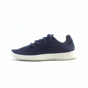 Allbirds Tree Runners - CLASSICS: Kauri Marine Blue (White Sole) EX Best Running Shoes With Good Cushion