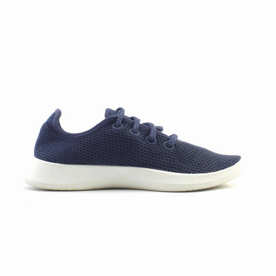 Allbirds Tree Runners - CLASSICS: Kauri Marine Blue (White Sole) EX Big Kids Running Shoes