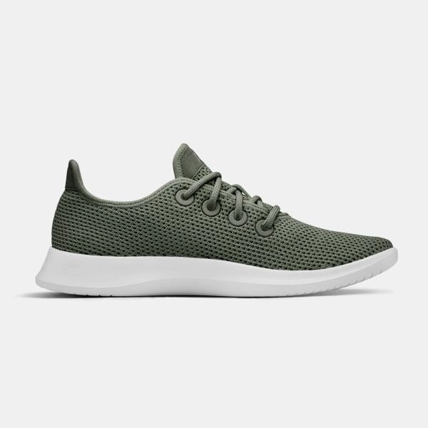 Allbirds Tree Runners - LIMITED EDITION: Olive Green  (White Sole) Best Shoes For Running Marathon