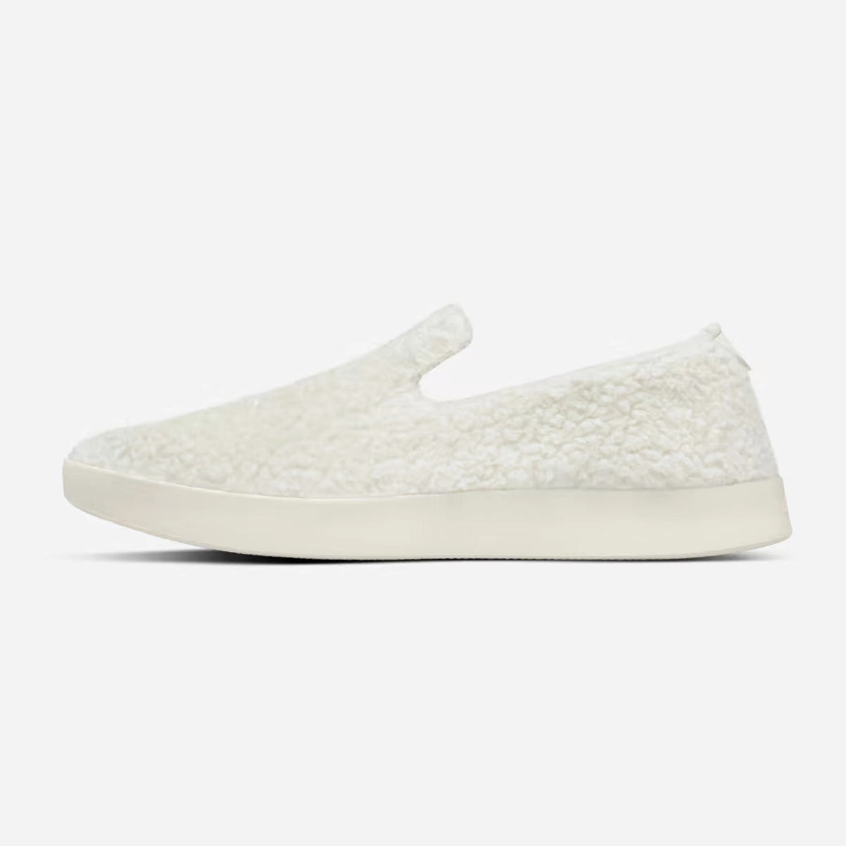 Allbirds Wool Lounger Fluffs- LIMITED EDITION: Natural White (Cream Sole) Memory Foam Slip On Shoes