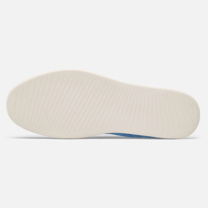 Allbirds Wool Loungers - CLASSICS: Sea Blue (Cream Sole) Slip On Steel Toed Boots