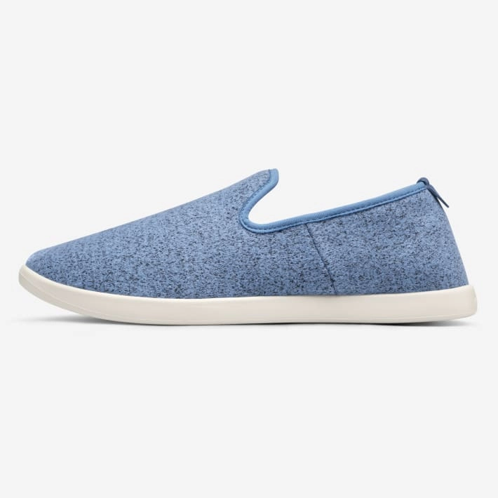 Allbirds Wool Loungers - CLASSICS: Sea Blue (Cream Sole) Orthopedic Slip On Shoes